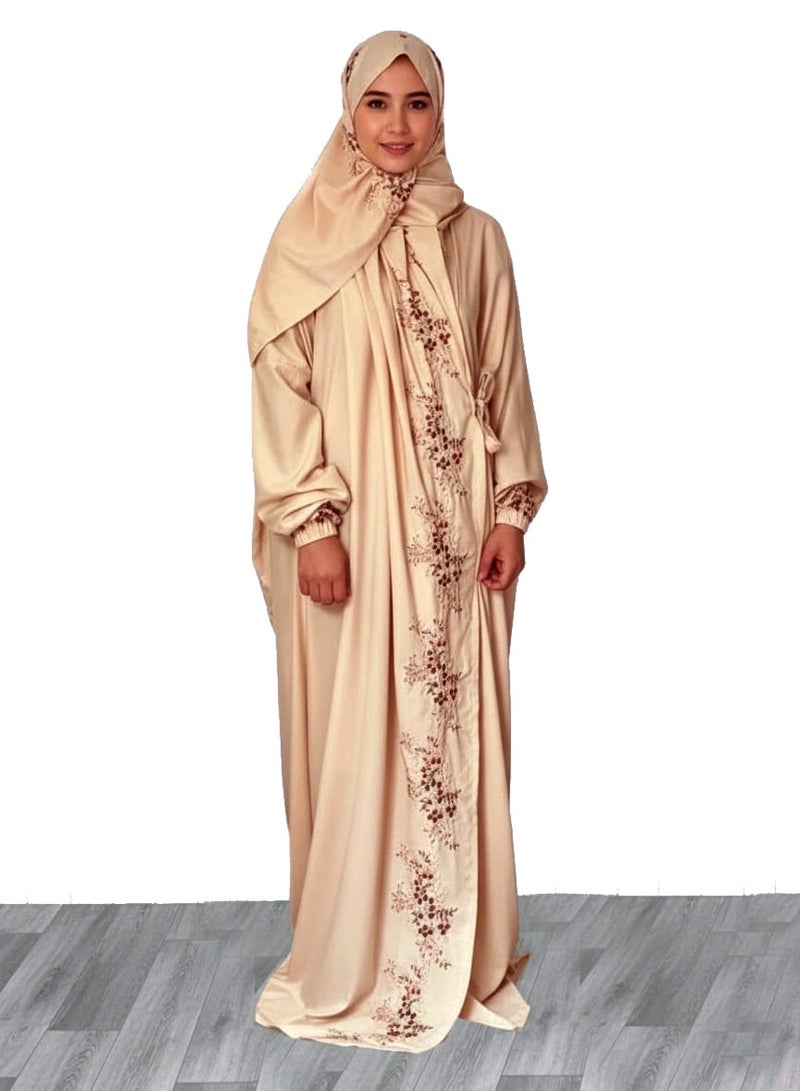 شرشف صلاة نسائي واسع ومريح خامة ممتازة